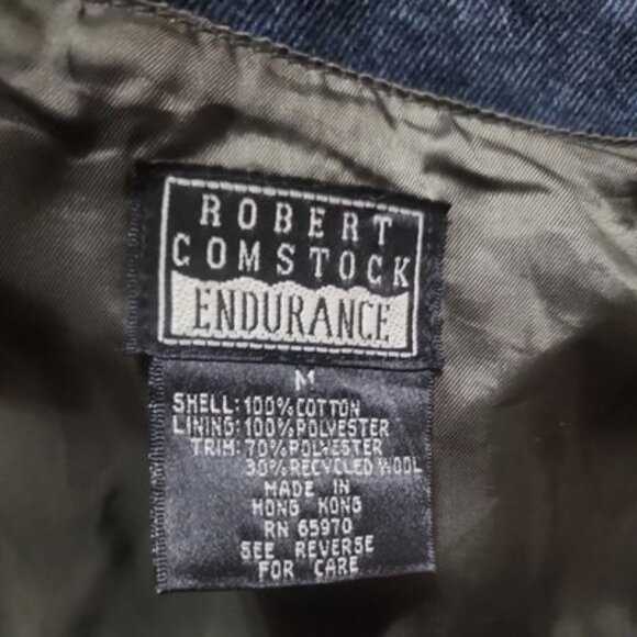 Vintage Robert Comstock Endurance Southwest Denim Vest Size Medium western wear - Picture 3 of 11